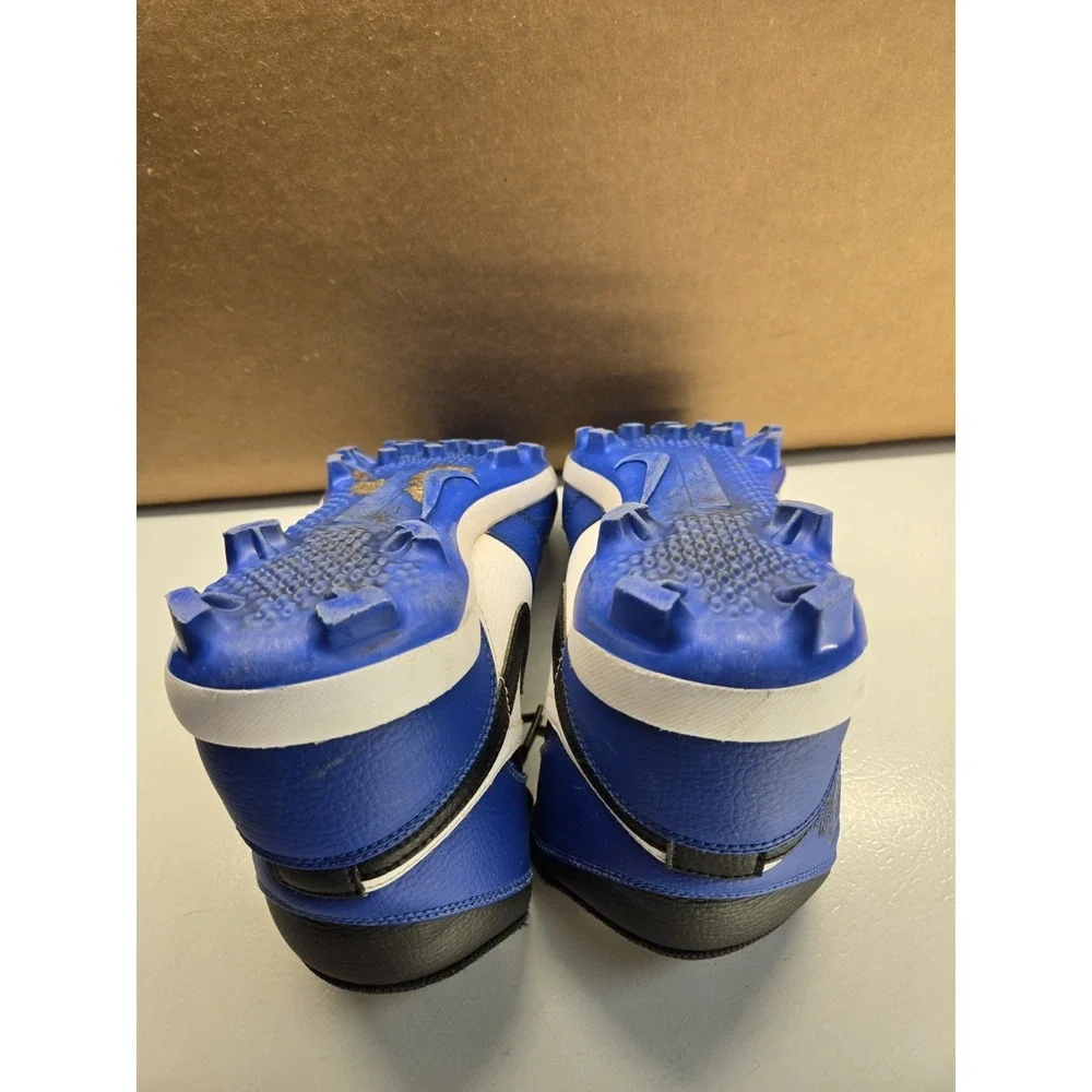 Air Jordan 1 Retro MCS Baseball Cleats Blue Black White Mens 9 AV5354-411